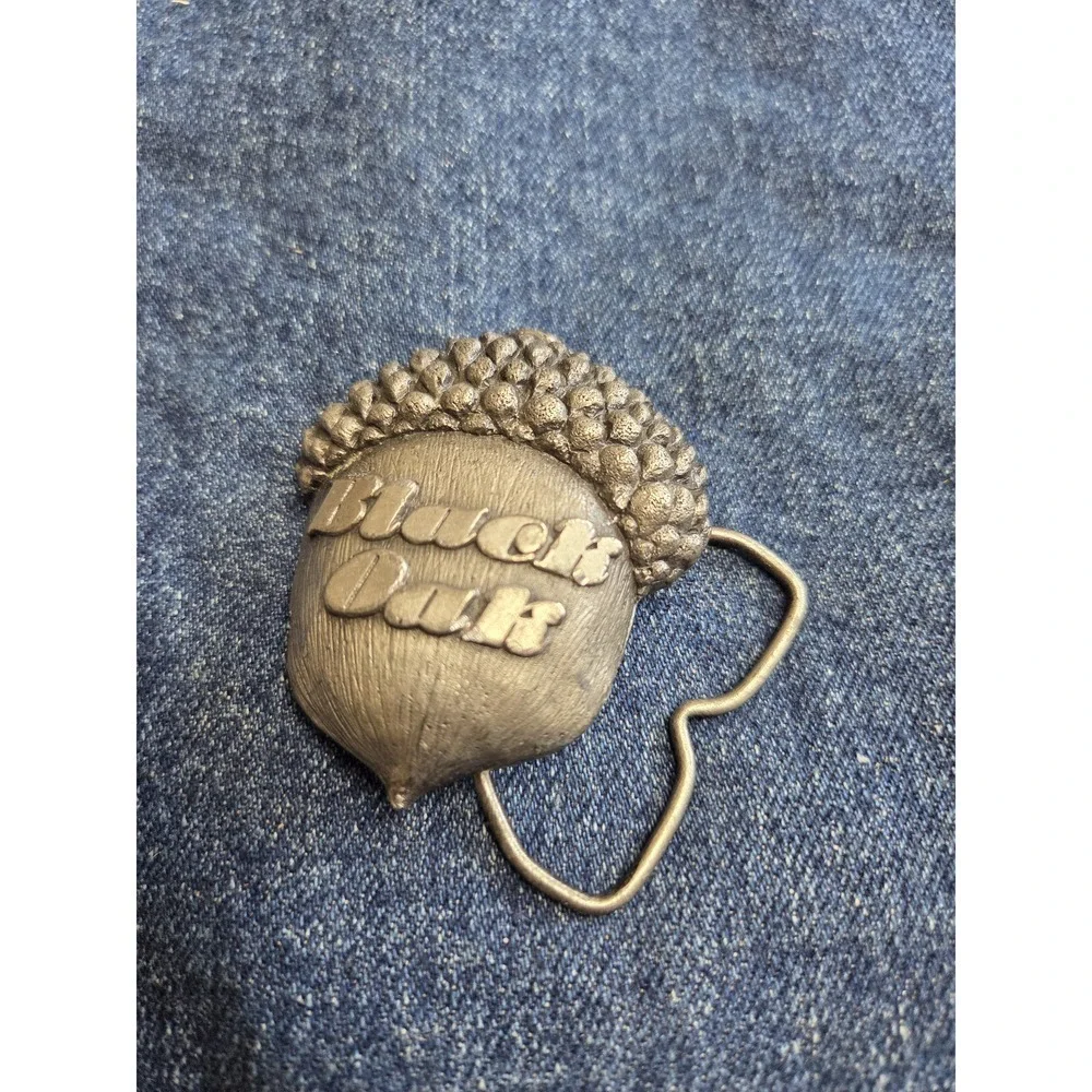 Vintage Black Oak Arkansas Band Bergamot Brass Belt Buckle - Rare